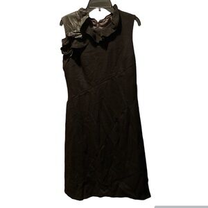 Elie Tahari Wool Blend Sleeveless Dress in Black size 6